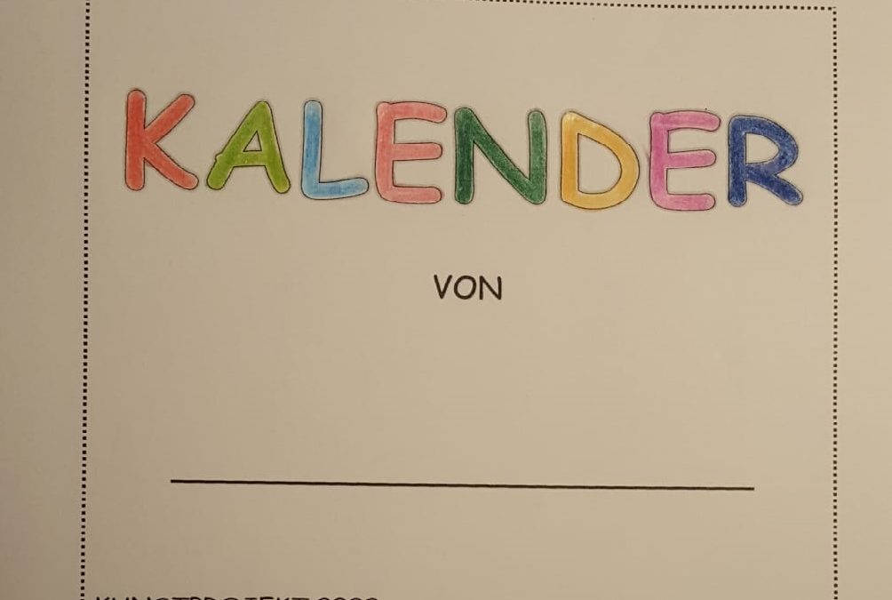 Kunstprojekt Kalender in der DFK 2 in Gunzenhausen